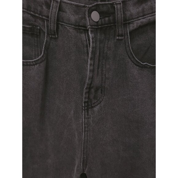 Black Distressed Oversized Pants - Picture 6 of 8